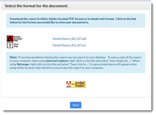 Select the format for the document: